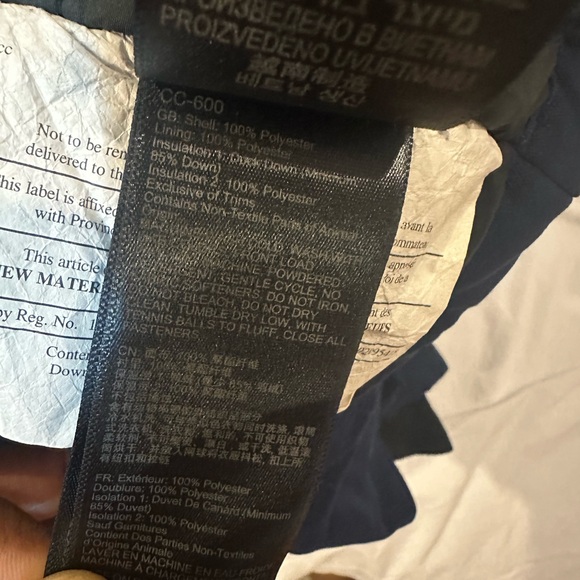 Marmot 700 FILL DOWN Bridgeport BIG KIDS Navy blue Jacket Size XL - Picture 11 of 16